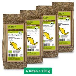 Biokaffee aus Mexiko, normale Röstung, gemahlen, 1 kg